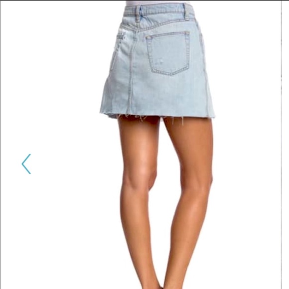 NWT Free People Denim Montauk skirt-size 2 - Picture 2 of 6